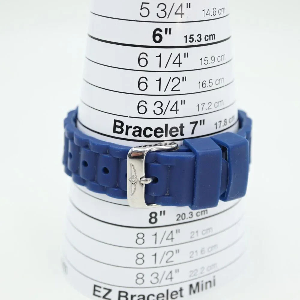 Invicta Mens Multifunction Watch 38mm White Dial Blue Bezel Silicone Strap